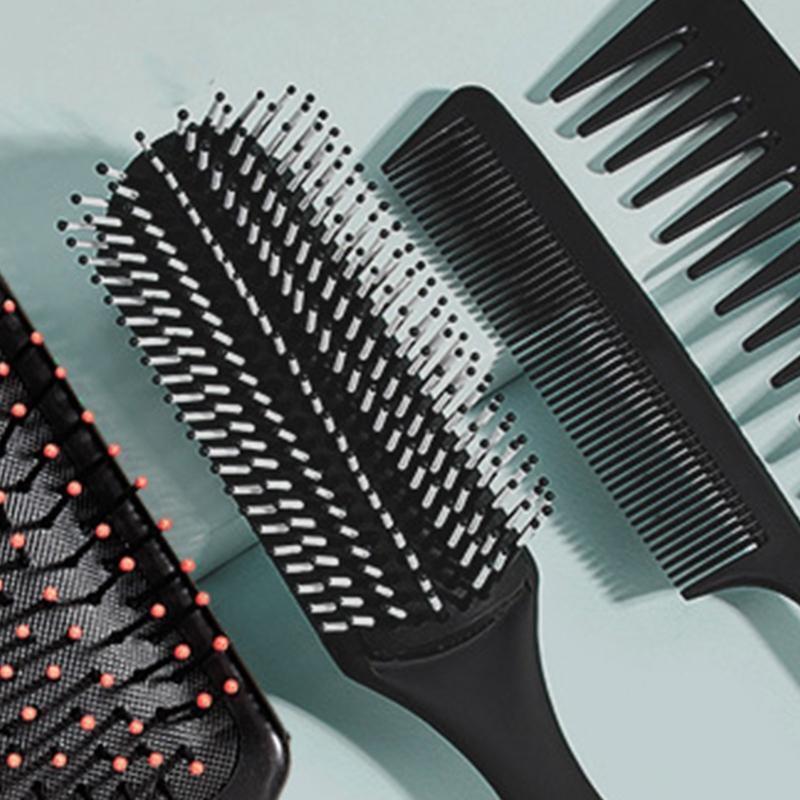 4 in 1 Hair Styling Hair Comb Black Paddle Hair Brush Sets Gifts for Men Women