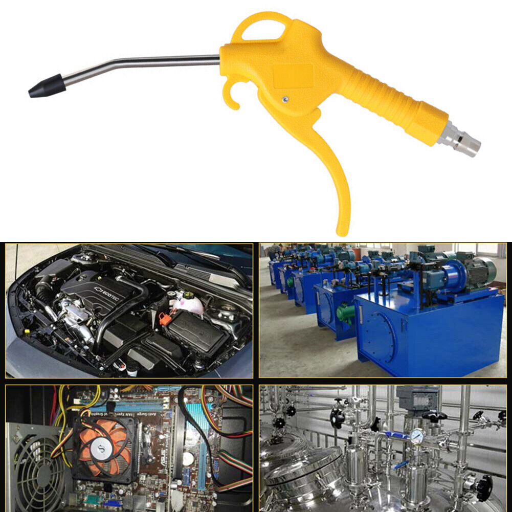 High Pressure Air Blower Gun Dust Removal Pneumatic Car Blowers (Yellow)