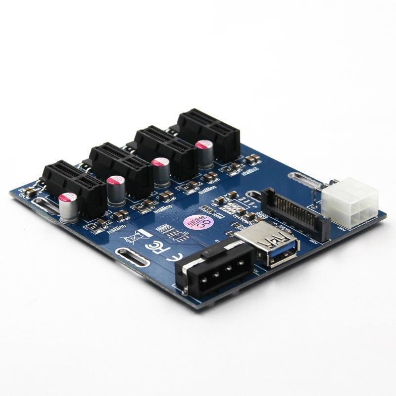 PCI-E Adapter Card PCI-E X1 to PCI-E Expansion Converter Card with USB3.0 Power