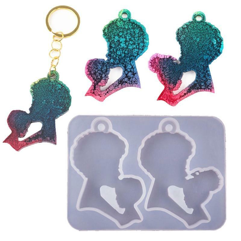 DIY Mother's Day Pendant Casting Silicone Mould Kit Keyrings Art Crafts Making