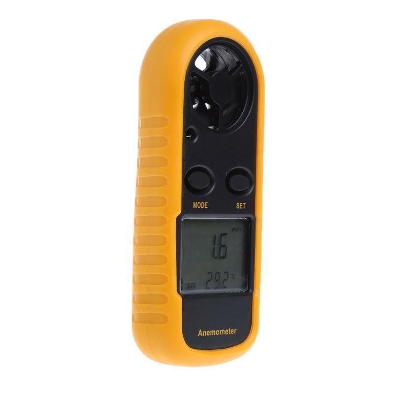 GM816 Mini Digital Anemometer Wind Speed Temperature Tester w/LCD Backlight