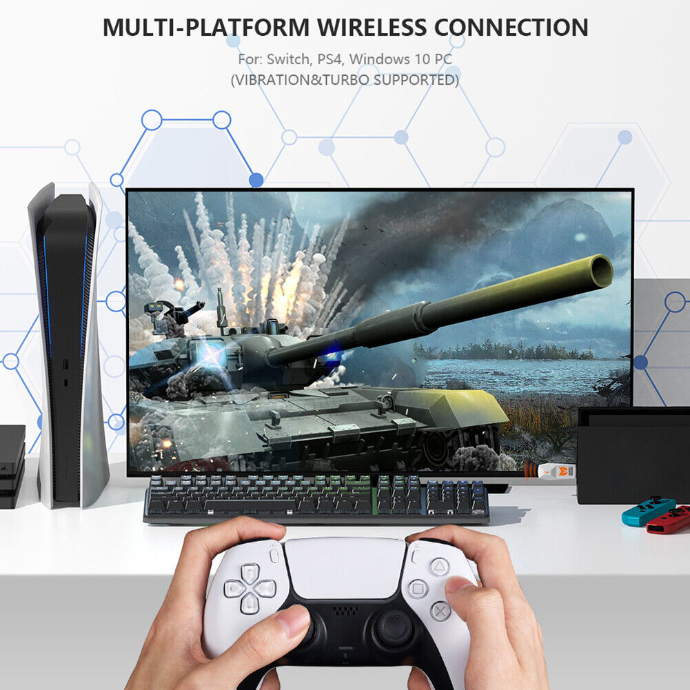 BIGBIG WON R100 USB Wireless Adapter for Windows Switch PS4 PS5 XBOX One S