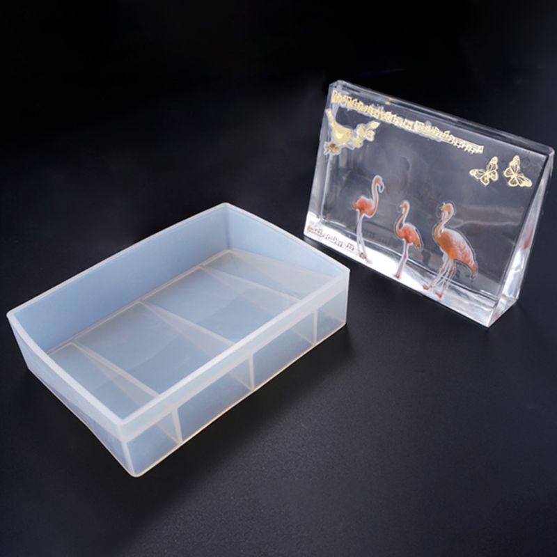 Creative Rectangle Photo Frame Mold for Cake Making DIY Crafts Silicone Molds