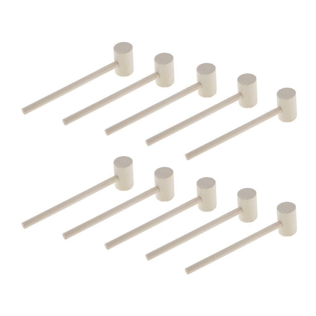20Pieces Jewellers Wooden Hammer Wooden Handle Hardwood Mallet Gavel Tools