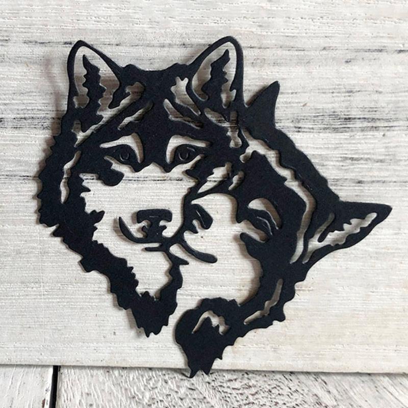 Christmas Wolf Metal Cutting Dies Stencil DIY Scrapbooking Album Paper Card Mold