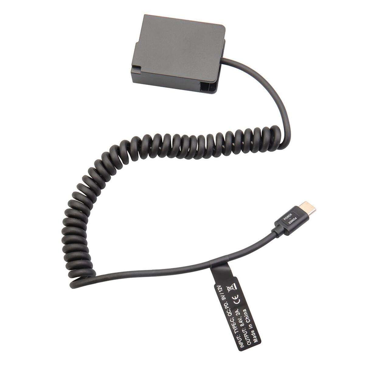 Dummy Battery Camera Power Cable for Panasonic FZ200 Camera G91 G95 G5 G6 G7