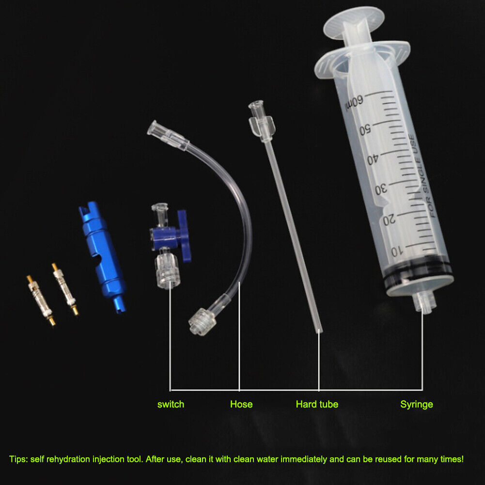 Bicycle Tubeless Tyre Sealant Injection Tool Bike Vacuum Tire Repair Liquid