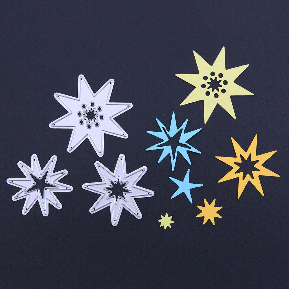 Three Star DIY Metal Scrapbook Embroidery Craft Stencil Cutting Die Card-14