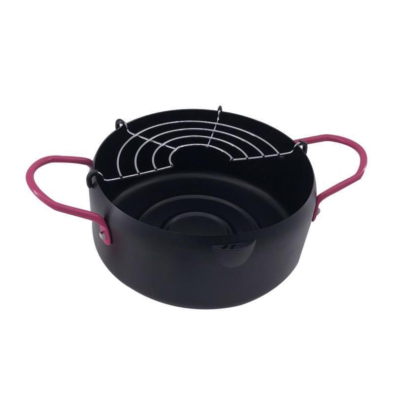 Japanese Style Tempuras Frying Pan Household Mini Non-stick for Induction Cooker
