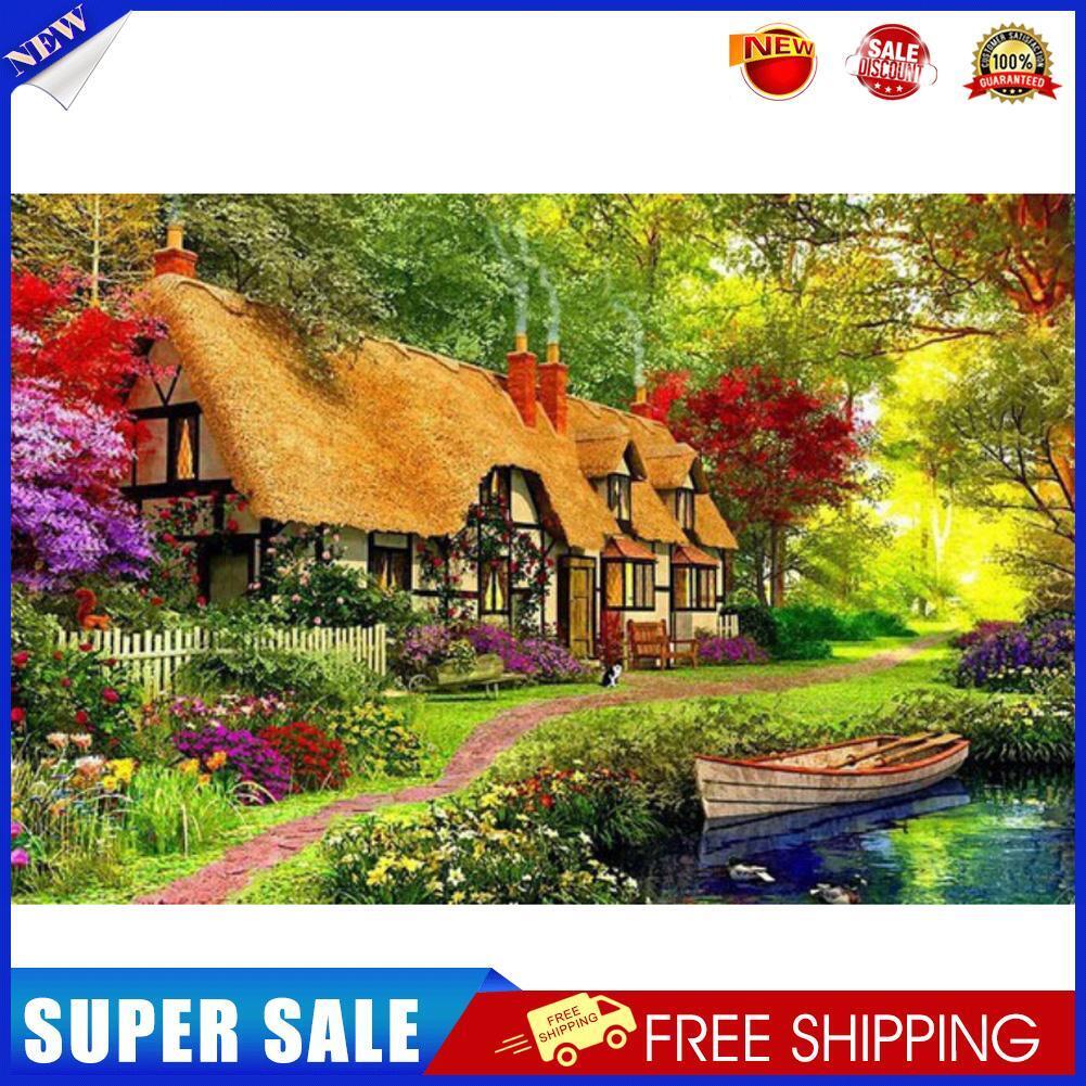 Garden Bungalow 5D Diamond DIY Painting Craft Kit Home Decor