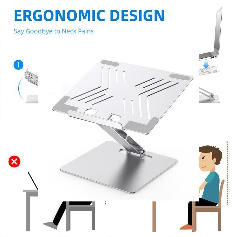 Adjustable Ergonomic Laptop Holder for Laptops 10-17 inches Shockproof Stable