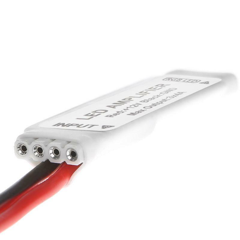 Mini Signal Amplifier Repeater for 5050 3528 SMD RGB LED Light Strip DC 12V