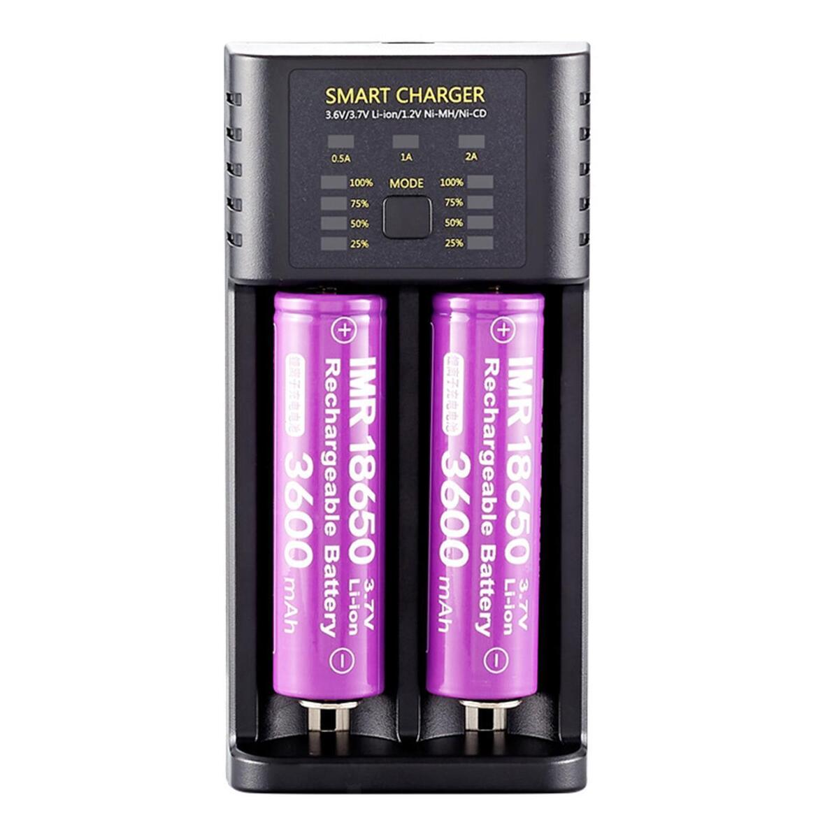 Dual Slot Intelligent Battery Charger Universal for Li-Ion/Imr AA/AAA 10400