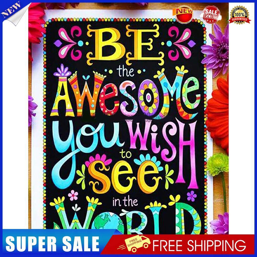 See World 5D DIY Full Drill Diamond Painting Picture Rhinestone Home Decor