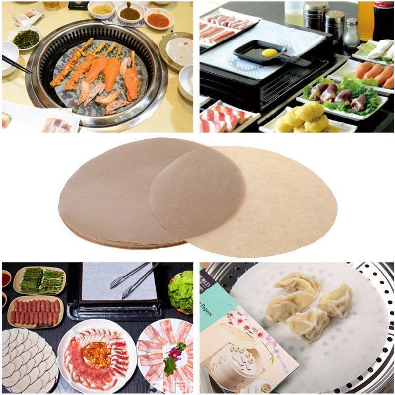 100pcs 8inch Parchment Paper Cookie Baking Sheets Liners Round Cake Pan