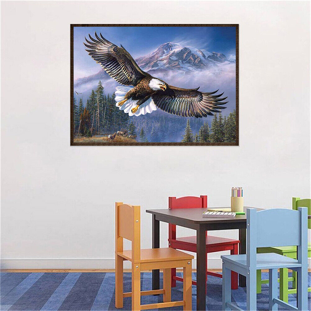 DIY Flying Eagle Diamond Embroidery Painting Full Drill Mosaic Cross Stitch