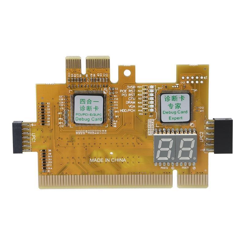 Multi Use Detect Tool PCI-E LPC PCI-E mini 4 in1 Diagnostic Card Test Accessory