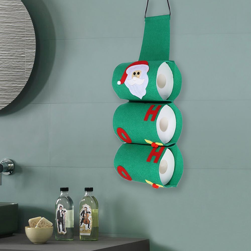 Towel Toilet Roll Holder Tissue Paper Organizer Storage Bag Toilet Paper Covers