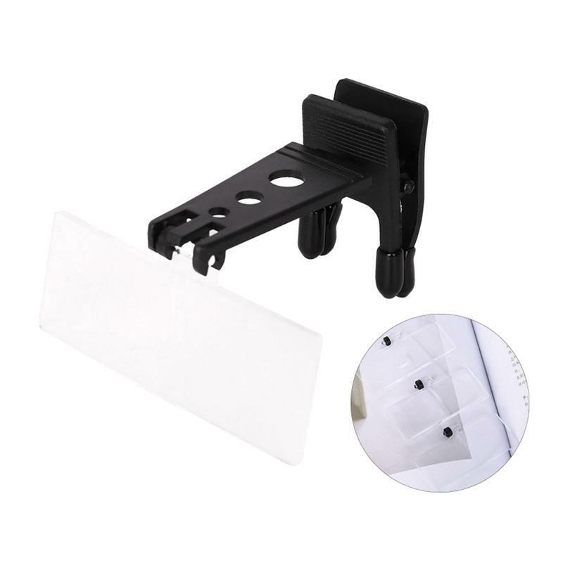 Glasses Style Magnifying Glass With Clip For Reading ,Wooden Horse-Type Surgical