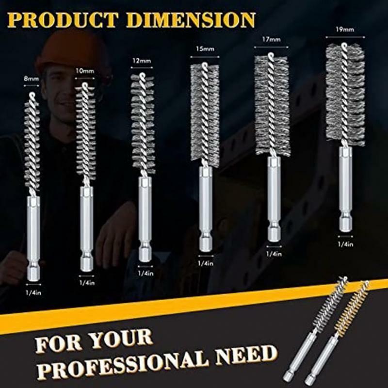 Suitable for Cleaning, Polishing Strong Stainless Steel Wire Brush Sets