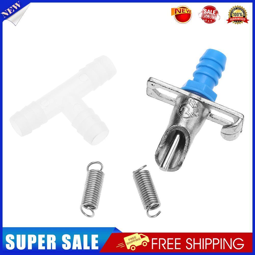 5 Sets Automatic Nipple Water Feeder+T Tubing+Spring Rabbit Drinker Waterer