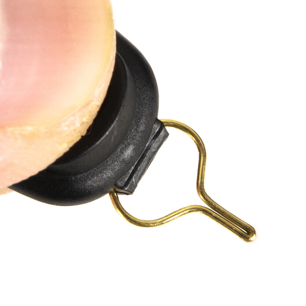 5x Fishing Line Stopper Baitcasting Reel Wire Holder Buckle Keeper (Black)