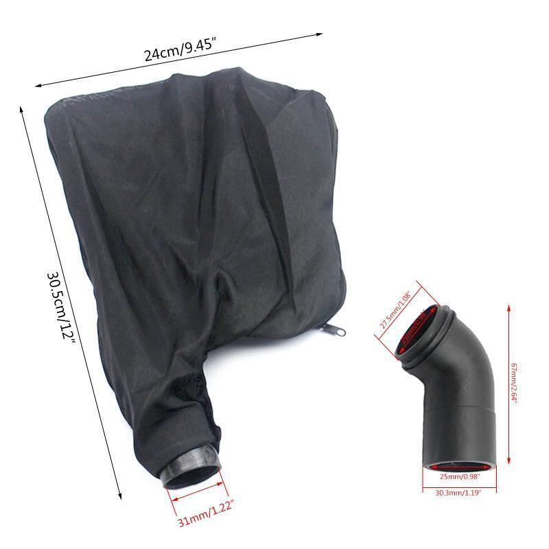 Dust Bag with Elbow Connector for Belt Sander Prevent Dust from Catching Eyes