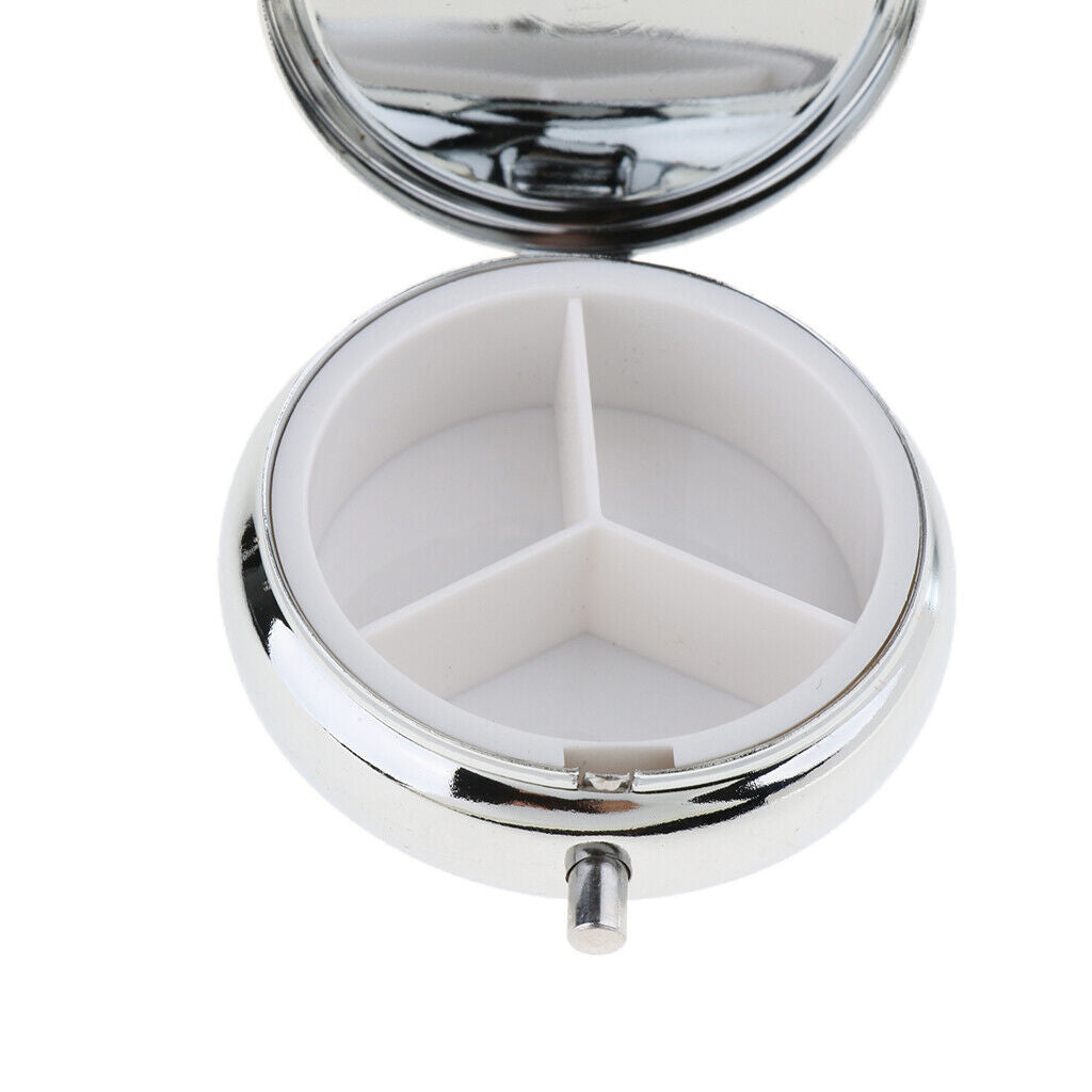 2   Pill Box Medicine Case Storage Container for Pocket 3 Slots