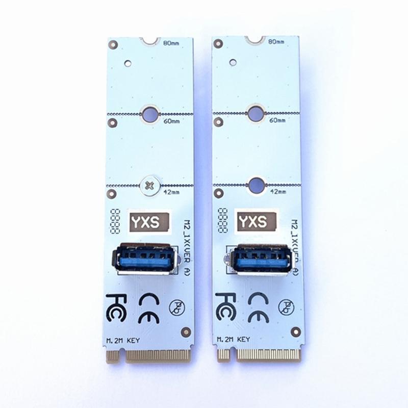 M.2 M-KEY to USB 3.0 Converter NGFF to USB3.0 Riser Extender Card 2242 2260 2280