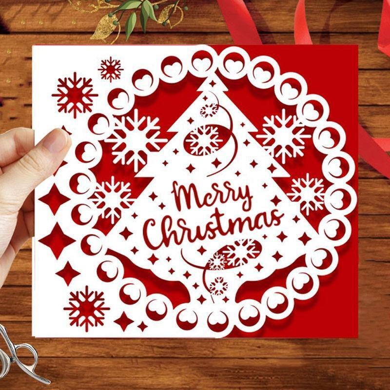 Christmas Tree Greeting Cards Metal Cutting Dies Stencil DIY Scrapbooking Album