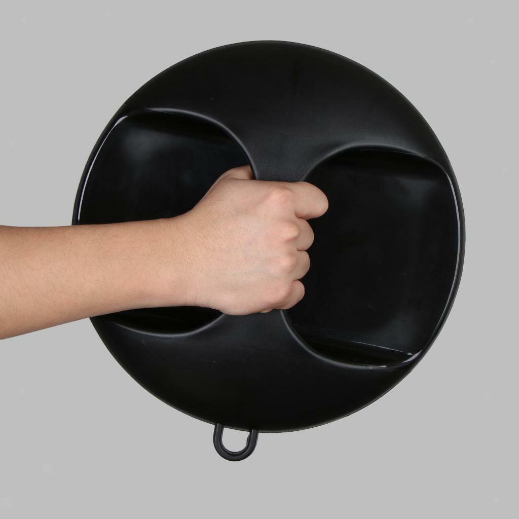 Large Round Makeup Mirror Professional Salon Cosmetics Handheld 27cm Dia