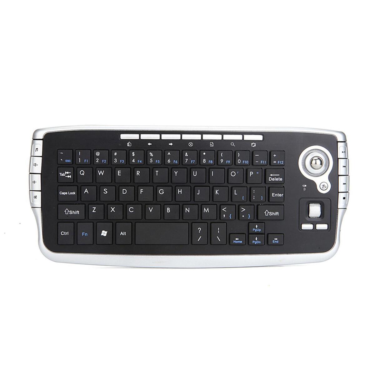 Blesiya Wilreless Keyboard Trackball Multi Function 78Keys for Notebook Tablet