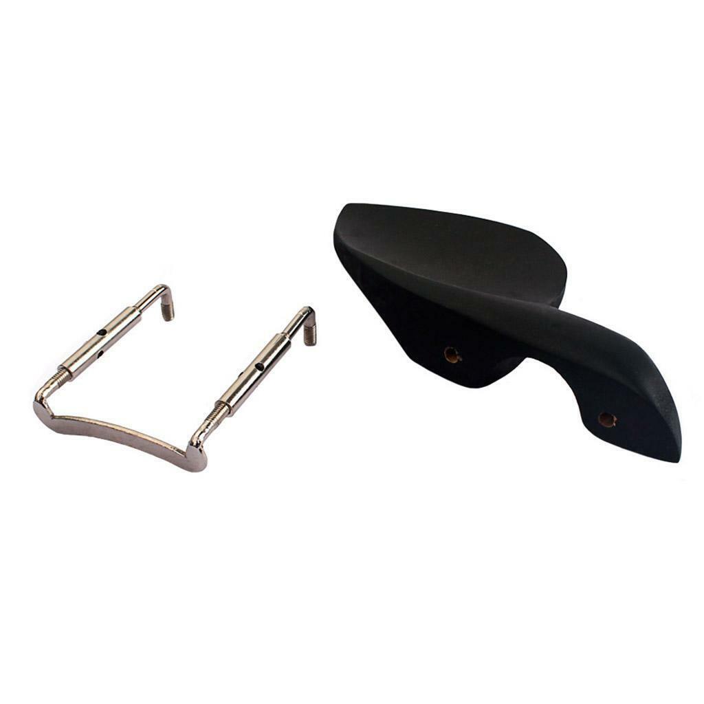4/4 Ebony Violin Tuning Pegs with Chinrest terminal pin Bridge Tailpiece Clamp