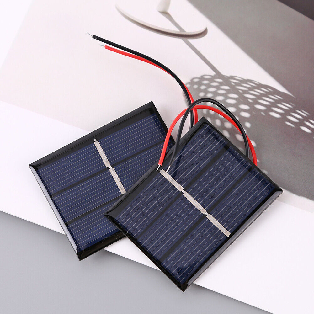 1.5V Solar Panel with Wire Mini Solar System DIY for Battery Charger (2pcs)