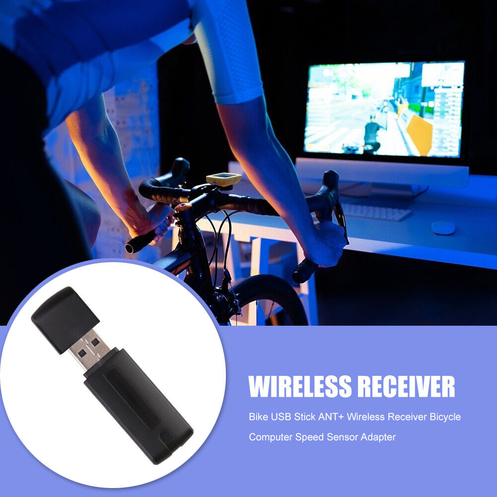 Bike USB Stick ANT+ Wireless Receiver Bicycle Computer Speed Sensor Adapter