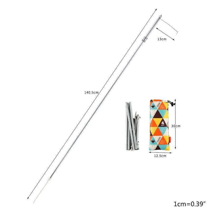 Aluminum Alloy Light Stand Folding Lamp Hanging Rack Camera Selfie Stick Bracket