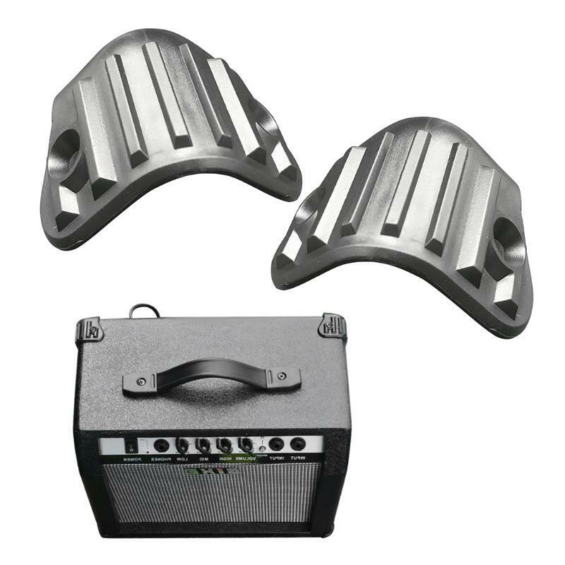 8Pcs Black Plastic Guitar AMP Speaker Cabinet Case Corner Right Angle Protector
