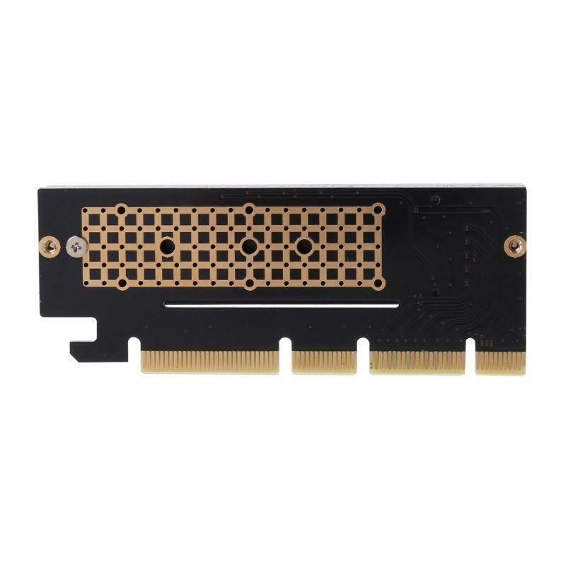PCI Express 3.0 x16 to PCIe-based NVMe and AHCI SSD Adapter Card with Heat Sink