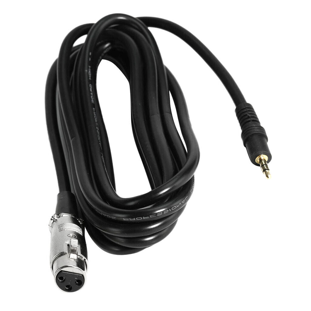 0.5m XLR Female   to 3.5mm Male 1/8 TRS Stereo Microphone Mic Audio Cable