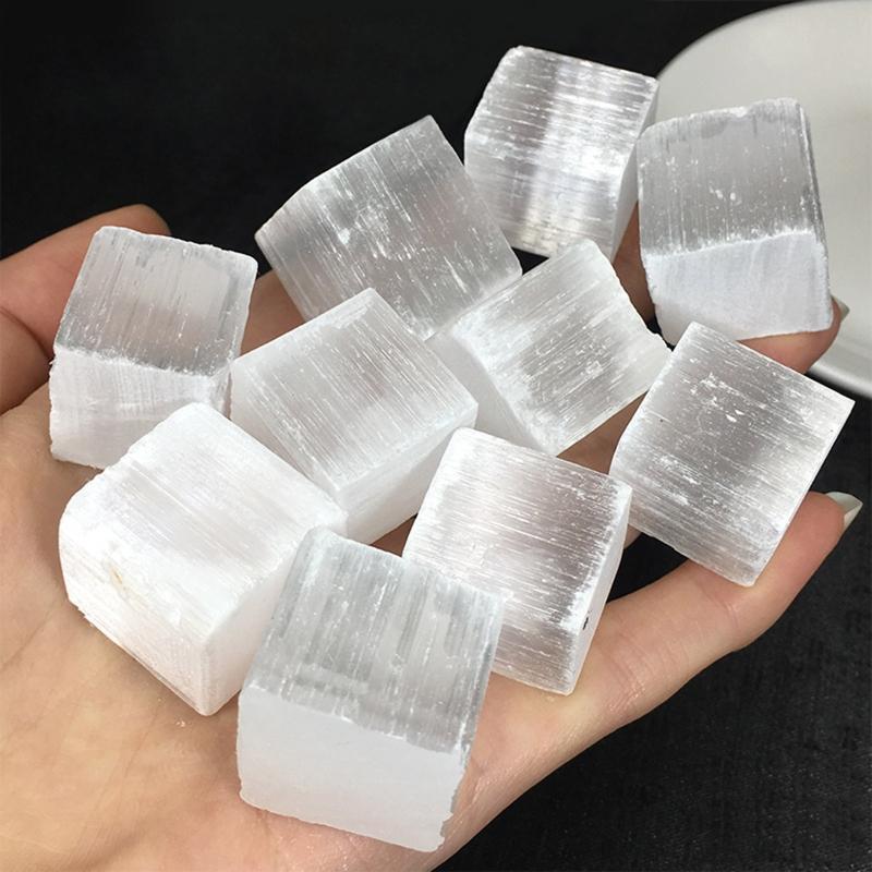 0.2lb Bulk Selenite Stone Rough Clear Crystals 0.79"-1.18'' Long Natural Stones