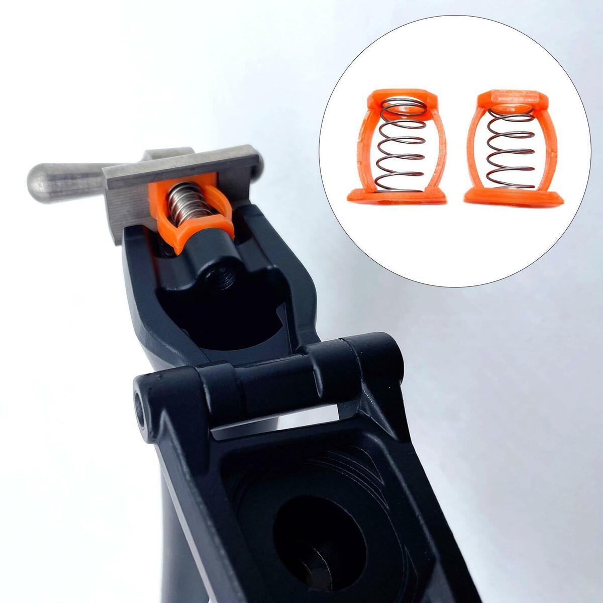 2Pcs Folding Bike Hinge Clamp Spring C Buckle Lever Fixed Accessories Refit