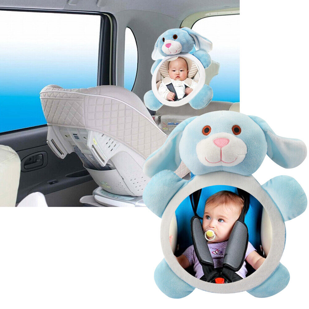 Cartoon Puppy Car Adjustable Rearview Mirror Infant Safety Seat Back Mirror