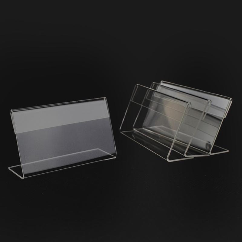 Pack of 20 Acrylic Display Stand Sign Holders Acrylic Stands for Stores Shops