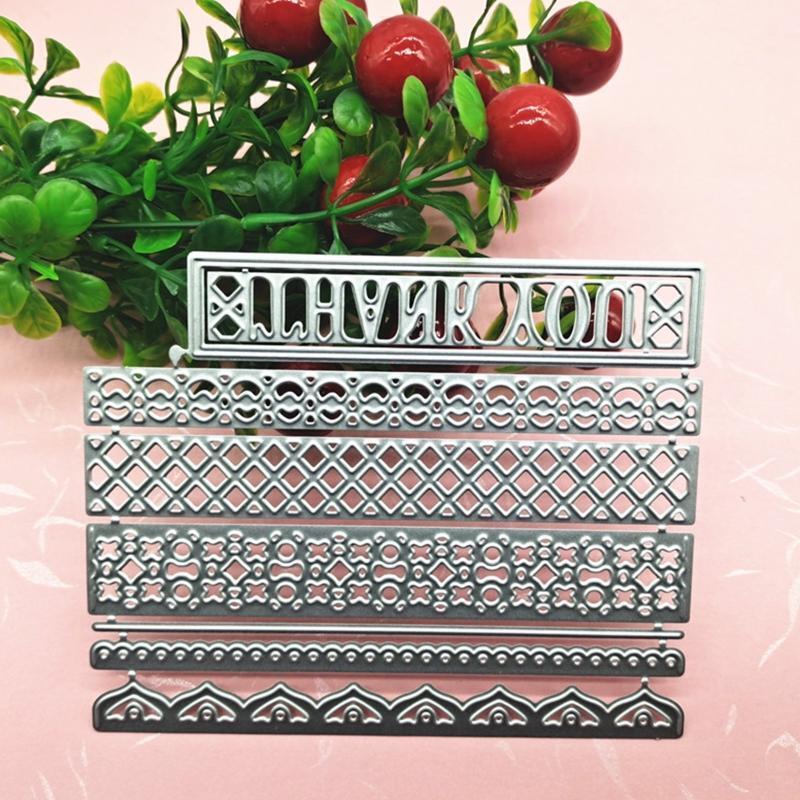 Ruler Metal Cutting Dies Stencil Scrapbooking DIY Album Stamp Paper Card