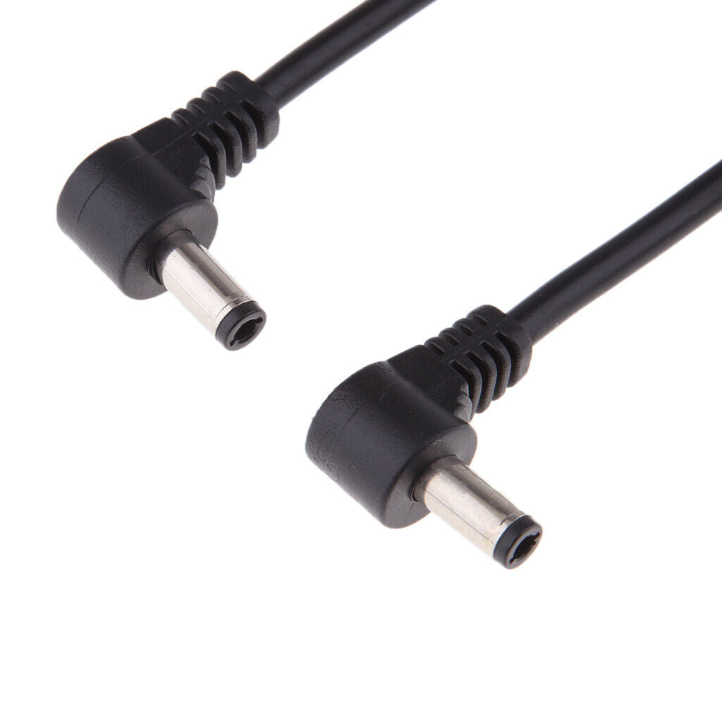 2pcs DC  5.5x2.1mm Fe to 5.5x2.5mm  Adapter Cable Right Angle