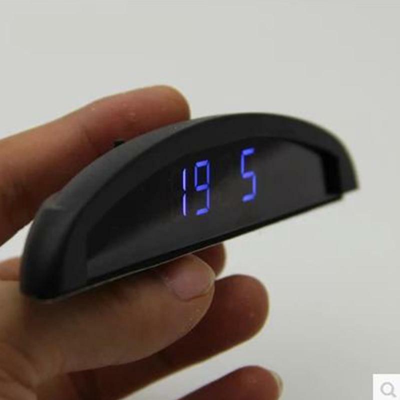 Mini Electronic Watch LED Digital Clock Night Light Thermometer LED Voltmeter