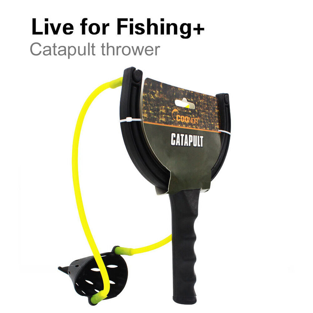 Elastic Powerful Catapult Food Bag Fishing Bait Nesting Slingshot Thrower