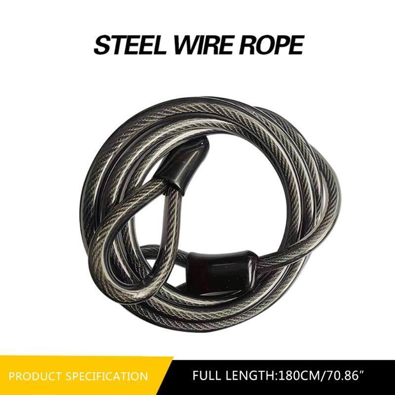 Bike Chain Lock, 70.87in Security Anti-Theft Bike Lock Chain with Keys