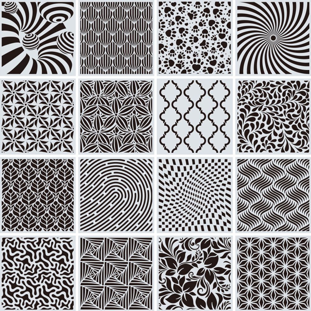 Template Mandala Stencils Wall Painting Geometric Template Spary Furniture