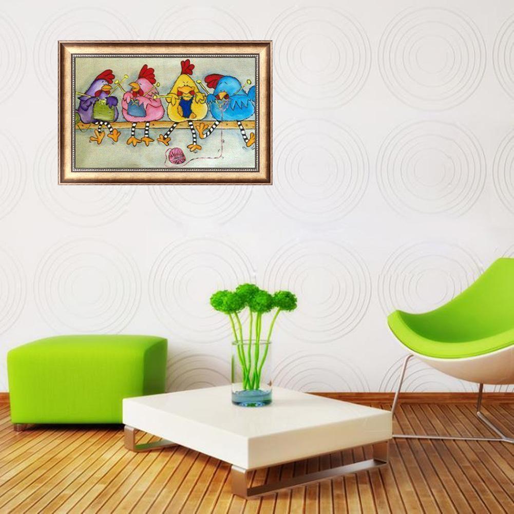 Chicken 5D Full Drill Diamond Painting Embroidery DIY Cross Stitch Decor